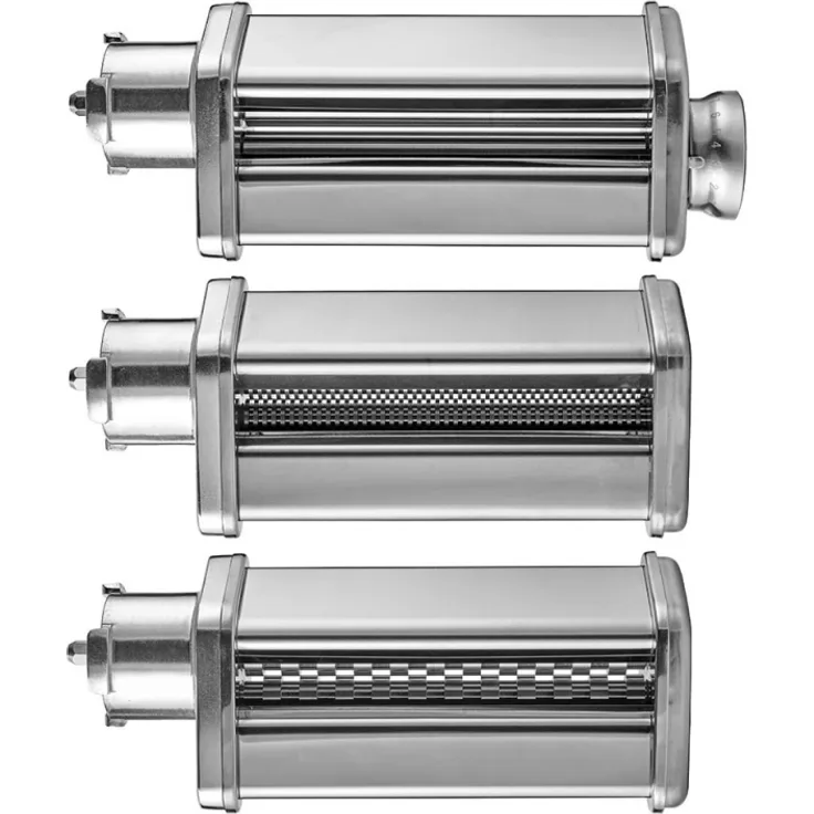Gastroback 90763 3 tlg. Pasta-Set, für Küchenmaschiene 40977 90763, Edelstahl