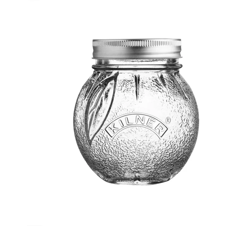Kilner Marmeladenglas, Orange, 400 ml Einkochglas, Glas, transparent, 11 cm