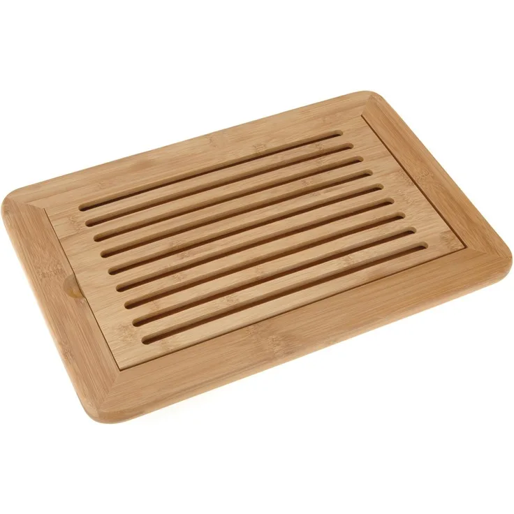 Koopman International Brotschneidebrett Bambus, Holz, Multicolour, 42 x 28 x 6 cm