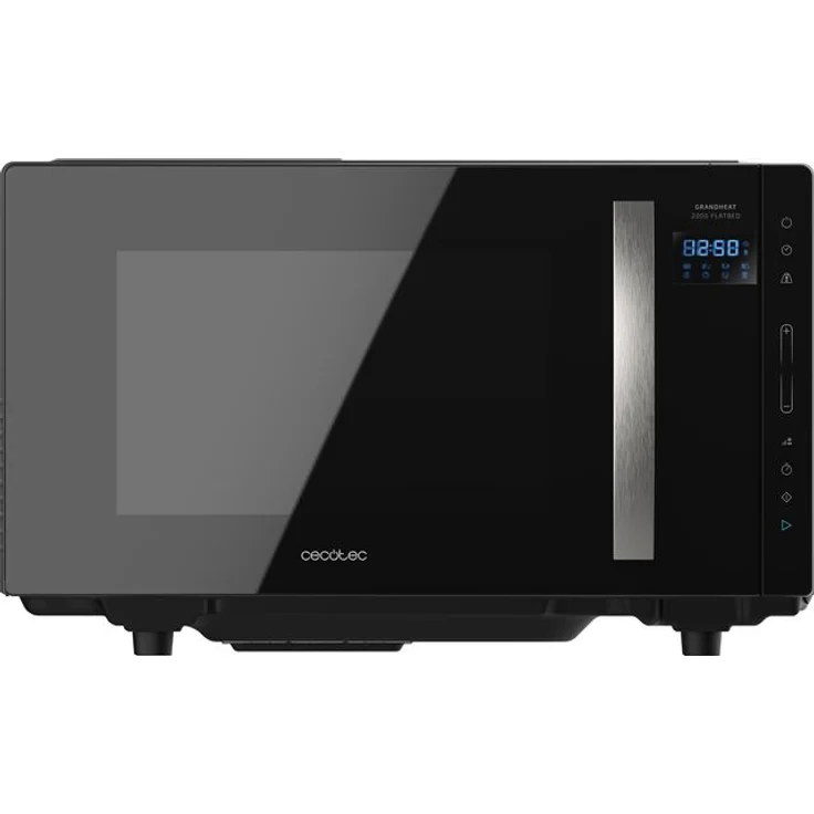 Cecotec GrandHeat 2300 Flatbed Touch Mikrowelle, Standgerät, schwarz, 800 Watt, 23 Liter Garraum, Keramik-Emaille, 8 Automatik-Programme, ohne Drehteller, V1705095 – Bild 1