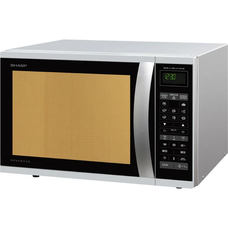 Sharp R 971 INW Mikrowelle mit Grill, Standgerät