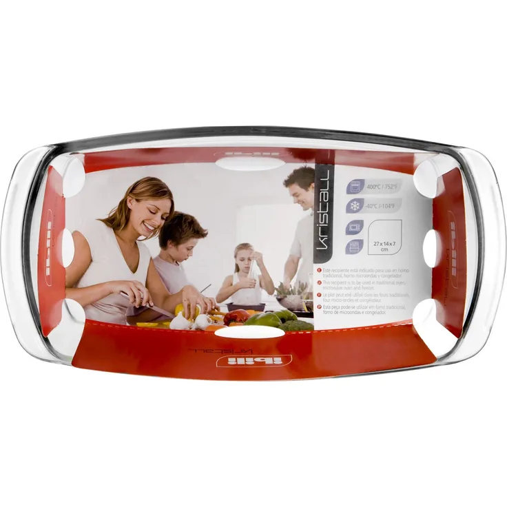 IBILI Kuchenform Kristall 24x13x7 cm, Glas, transparent, 24 x 13 x 7 cm