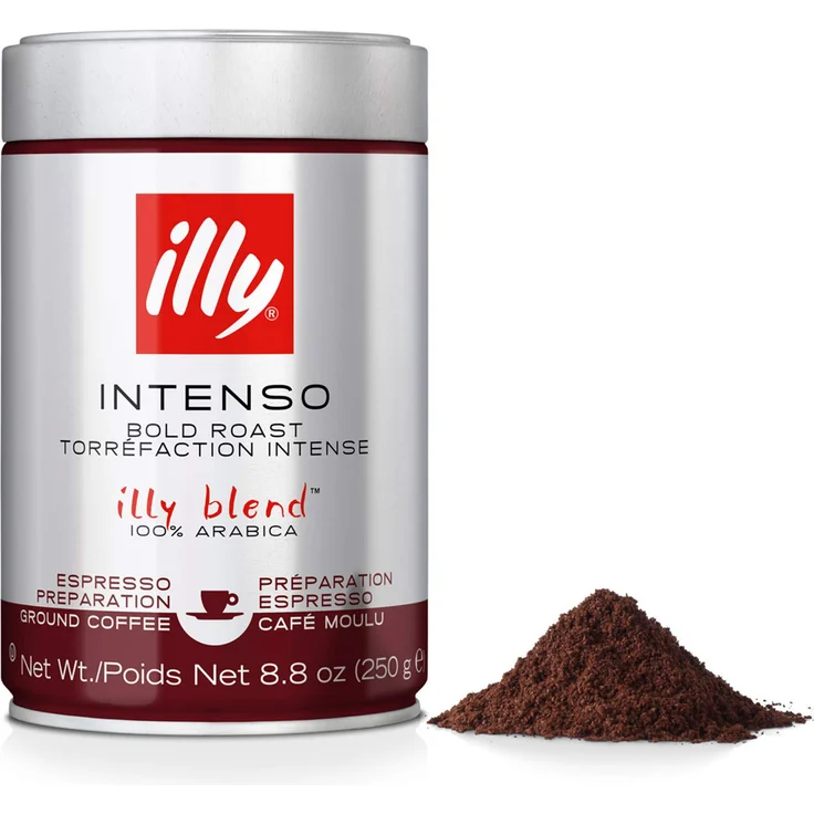 illy Kaffee, Gemahlener Espresso Intenso, intensive Röstung - 1 Dose zu 250 g – Bild 1