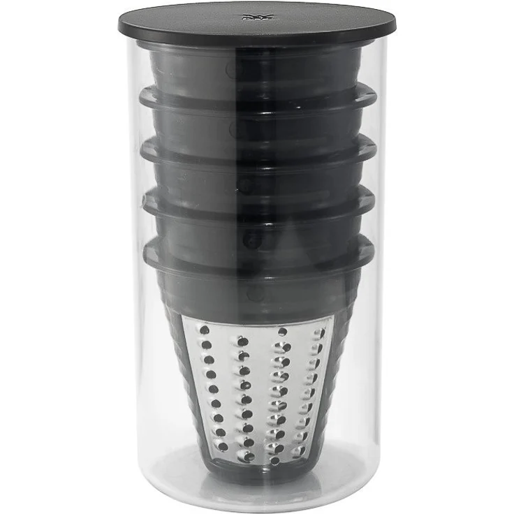 WMF Küchenminis Salat-to-go, Salatzubereiter, elektrischer Gemüseschneider, 5 Einsätze, inkl. Salat-to-go-Box, 150 W  – Bild 7