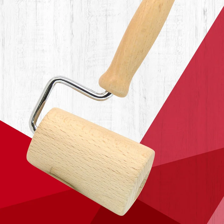 FACKELMANN Teigroller, Holz, braun, 17 x 8 x 4 cm – Bild 3