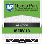 Nordic Pure 18 x 27 x 1customm13 + C-6 Merv 13 + Carbon AC Ofen Filter, 6 Stück