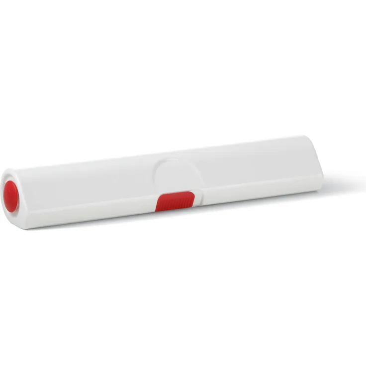 Emsa 508020 Folienschneider für Alu- oder Frischhaltefolie, Größe 33 cm, Rot-Weiß, Click & Cut