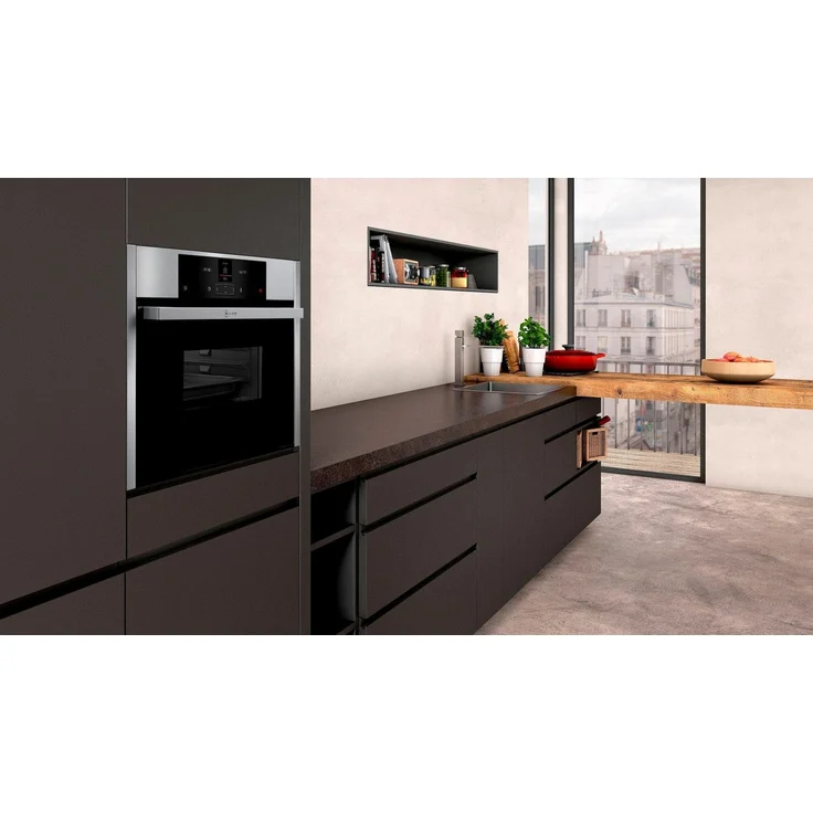 NEFF C15DR00N0 (CDR1500N) Einbau-Dampfgarer N70 - 45,5 x 59,6 x 54,8 cm (H x B x T) - 38l - Edelstahl - Dampfgarfunktion - Garfunktion - Auftaufunktion - 20 Automatikprogramme – Bild 4