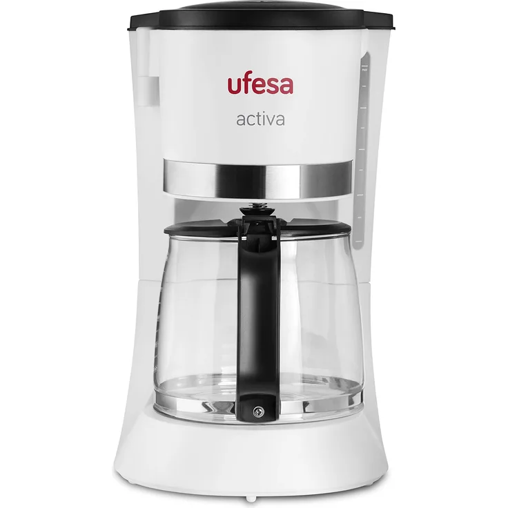 Ufesa CG7123 - Filterkaffeemaschine, mit Kapazität für 12 Tassen oder 1'2L, Permanentfilter, automatische Abschaltung, Tropfventil, 680W, Warmhaltungsfunktion