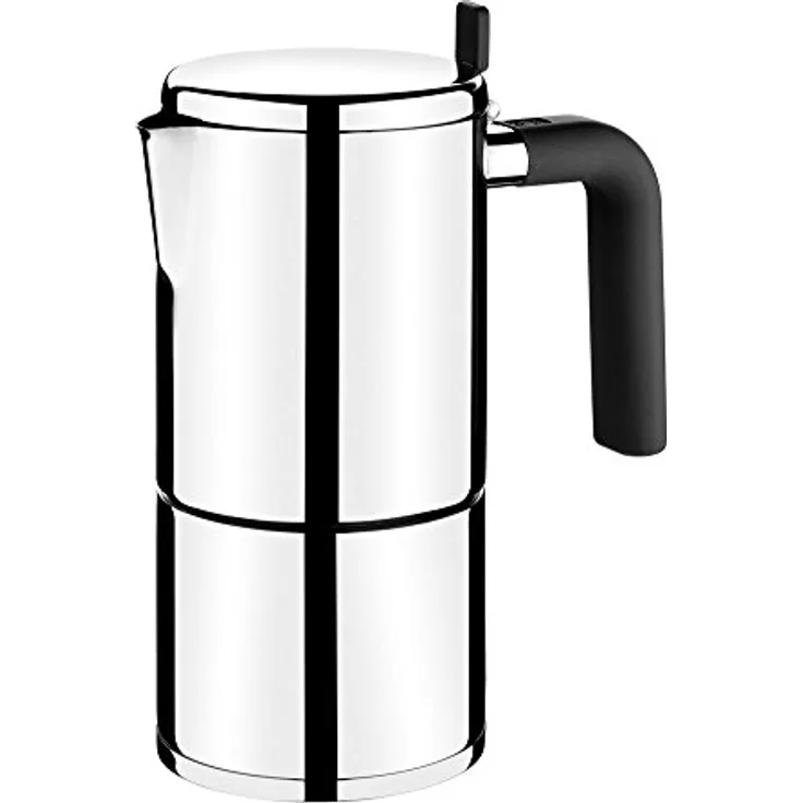 BRA 170402 Bali Italienische Kaffeemaschine für 6 Tassen, Edelstahl