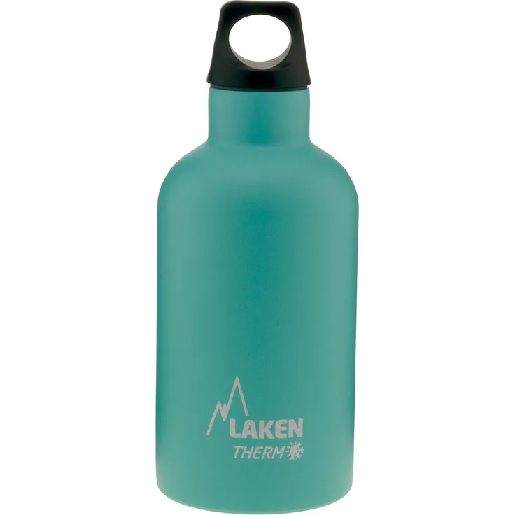 Laken Thermo Futura Thermosflasche Isolierflasche Edelstahl Trinkflasche Schmale Öffnung - 350ml, Türkis-Grün