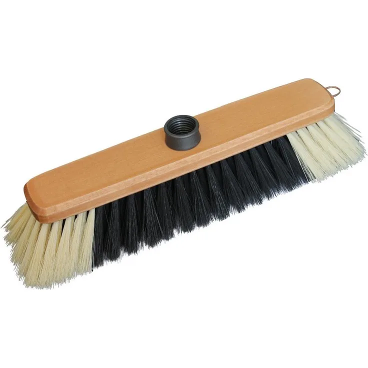 Bürstenmann Besen für den Innenbereich mit Holz Körper, braun