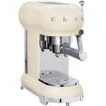 Smeg ECF01 CREU Siebträgermaschine, 1l Wassertank, Dampfdüse, 1350 Watt