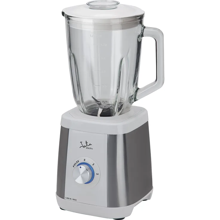 Jata BT797 Standmixer, Fassungsvermögen 1,5 l, Gehäuse aus Edelstahl, gezahnte Klinge aus Edelstahl, 2 Geschwindigkeitsstufen, 1300 W