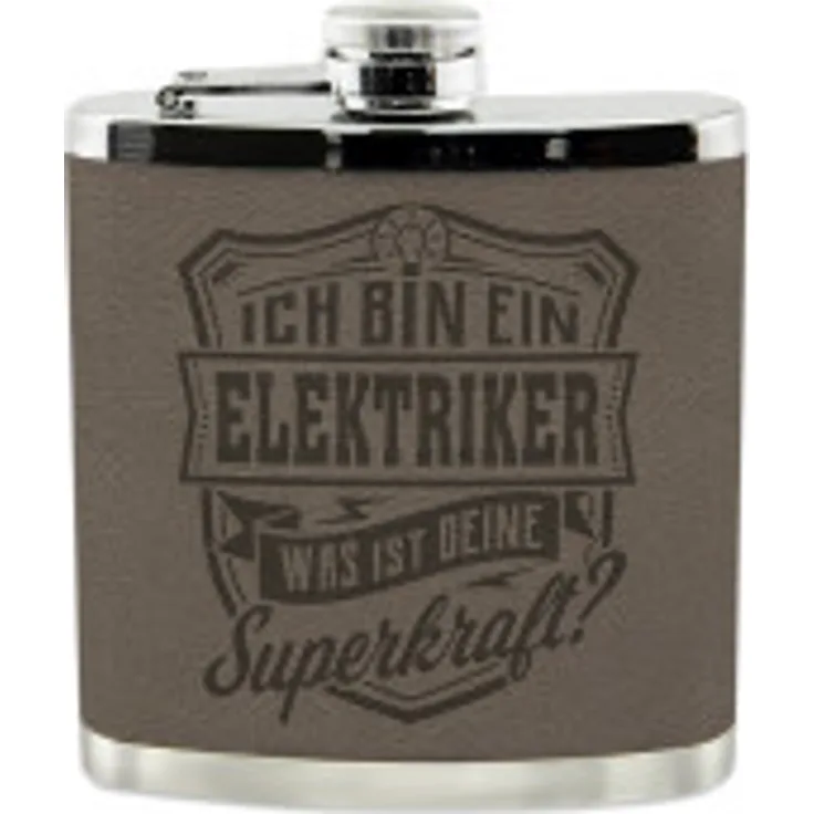 HTI-Living Echter Kerl Flachmann Elektriker