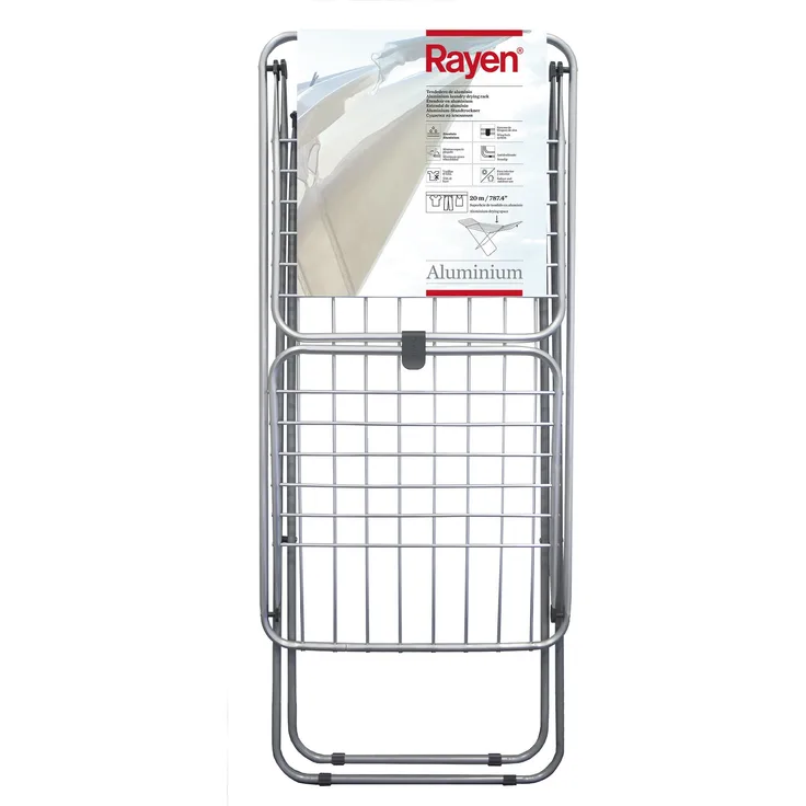 Rayen 0334.05VERDE Wäscheständer mit Einer Gesamttrockenlänge von bis zu 20 Meter, 205 x 55 x 90 cm