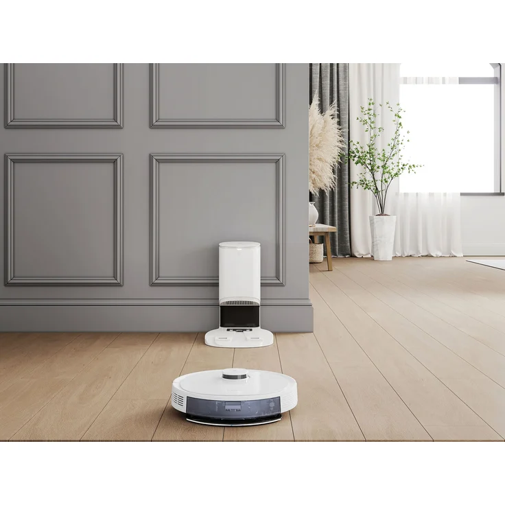 Ecovacs Deebot N8 Pro+ Saugroboter mit Wischfunktion und Absaugstation, TrueDetect 3D Technologie, 110 min Akkubetrieb, weiß – Bild 4