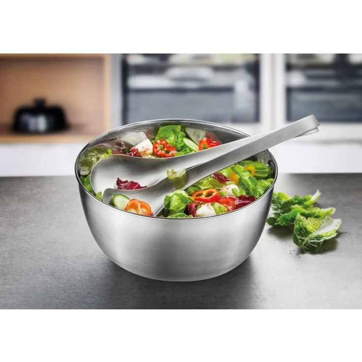 Gefu Salatschleuder ROTARE, Edelstahl, mit Deckel und Siebeinsatz, 3l – Bild 3