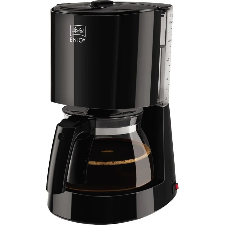 Melitta Enjoy 1017-02, Filterkaffeemaschine mit Glaskanne, AromaSelector, Schwarz Filter-Kaffeemaschine, Kunststoff, 1.2 liters – Bild 1