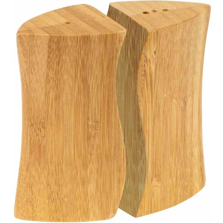 Westmark Salz- und Pfeffer-Streuer-Set, 2-tlg., Füllvolumen: je 15 ml, Bambus, Tapas + Friends, Hellbraun, 70062270