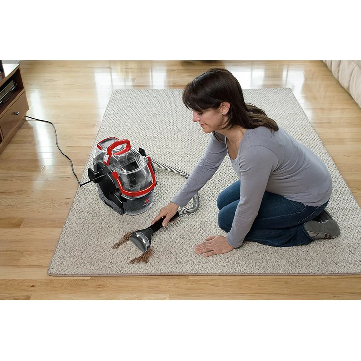 Bissell 1558N SpotClean Pro Flecken-Reinigungsgerät für Teppiche und Polster, 750 Watt, tragbar, rot-schwarz – Bild 7