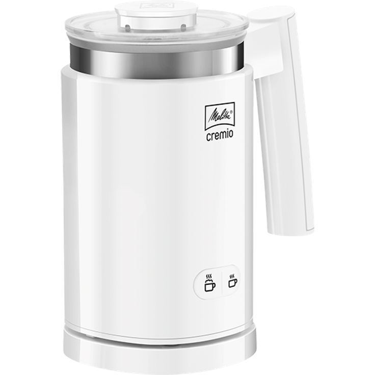 Melitta CREMIO 1014-01 Milchschäumer, 450W, 150ml Milchschaum, für kalte und warme Milch, antihaftbeschichteter Behälter, perfekter, feinporiger Milchschaum, weiß – Bild 2