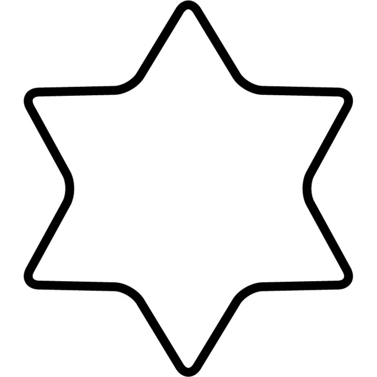Kaiser Ausstechform Stern 6-zackig Mittel