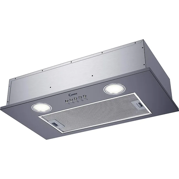 Candy CBG625-1X Dunstabzugshaube in die Decke integriert Silber C ? Dunstabzugshaube (207 m³-h, E, A, D, 57 dB, 63 dB)
