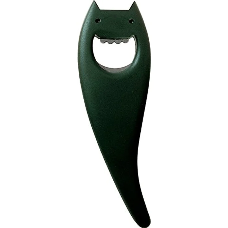Alessi ABC01 B Diabolix Flaschenöffner, thermoplastisches Harz, schwarz, 14 x 6.5 x 29 cm