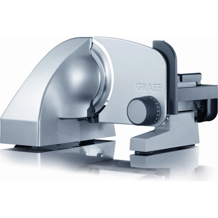 Graef Master M10 Allesschneider, 170W, Vollmetall, Moment- und Dauerbetrieb, inkl. integrierter Messerschärfer, silber