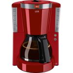 Melitta Look Selection 1011-17, Filterkaffeemaschine mit Glaskanne, AromaSelector, Rot