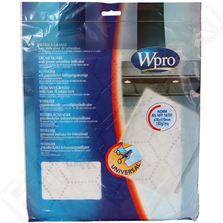 Wpro Universal Fettfilter 480181700643 UGF005 UGF015 484000008526