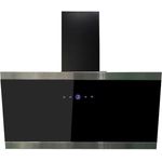 respekta Premium CH 88090 SA+, Motorhaube, Esse, Breite: 89.5 cm, Tiefe: 37.8 cm, Absaugung und Rückführung (mit zusätzlichem Rückführungsset), Schwarzes Glas