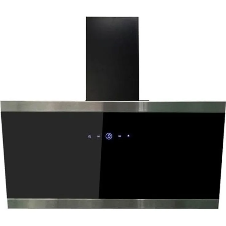 respekta Premium CH 88090 SA+, Motorhaube, Esse, Breite: 89.5 cm, Tiefe: 37.8 cm, Absaugung und Rückführung (mit zusätzlichem Rückführungsset), Schwarzes Glas