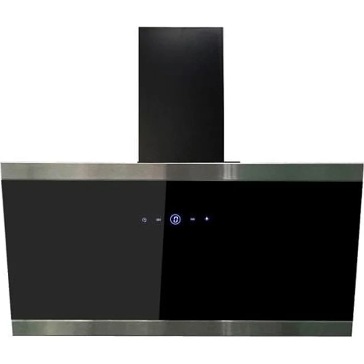 respekta Premium CH 88090 SA+, Motorhaube, Esse, Breite: 89.5 cm, Tiefe: 37.8 cm, Absaugung und Rückführung (mit zusätzlichem Rückführungsset), Schwarzes Glas – Bild 1