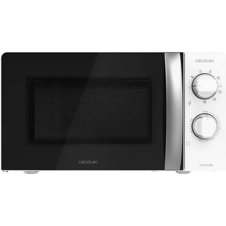 Cecotec ProClean 2110 Mikrowelle mit Grill, Standgerät, 20 Liter Garraum, 700 Watt, 3DWave Technologie, Weiß