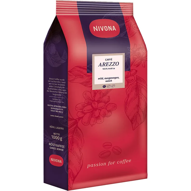 Nivona Arezzo Caffé 1kg, optimal für Cappuccino und Kaffee