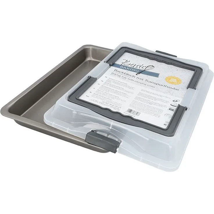 Backblech mit Transporthaube Basic Baking