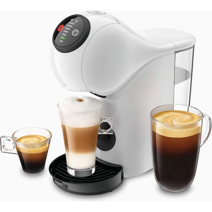 Krups KP2401 NESCAFÉ Dolce Gusto Genio S Kapselmaschine (Heiß- & Kaltgetränke, 15 bar Pumpendruck, 0,8l Wassertank) Weiß – Bild 2