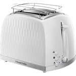Russell Hobbs 26060/1/2/3 2-Scheiben-Toaster, 850W, 6 Bräunungsstufen, weiß