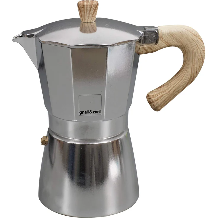Gnali & Zani VEZ003-IND Venezia - Esspressokocher, alu, 3 Tassen Espressokocher, Aluminium – Bild 1