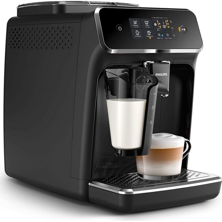 Philips 2200 Serie EP2231-40 LatteGo Kaffeevollautomat mit integriertem Mahlwerk, 3 Kaffeespezialitäten, schwarz – Bild 2