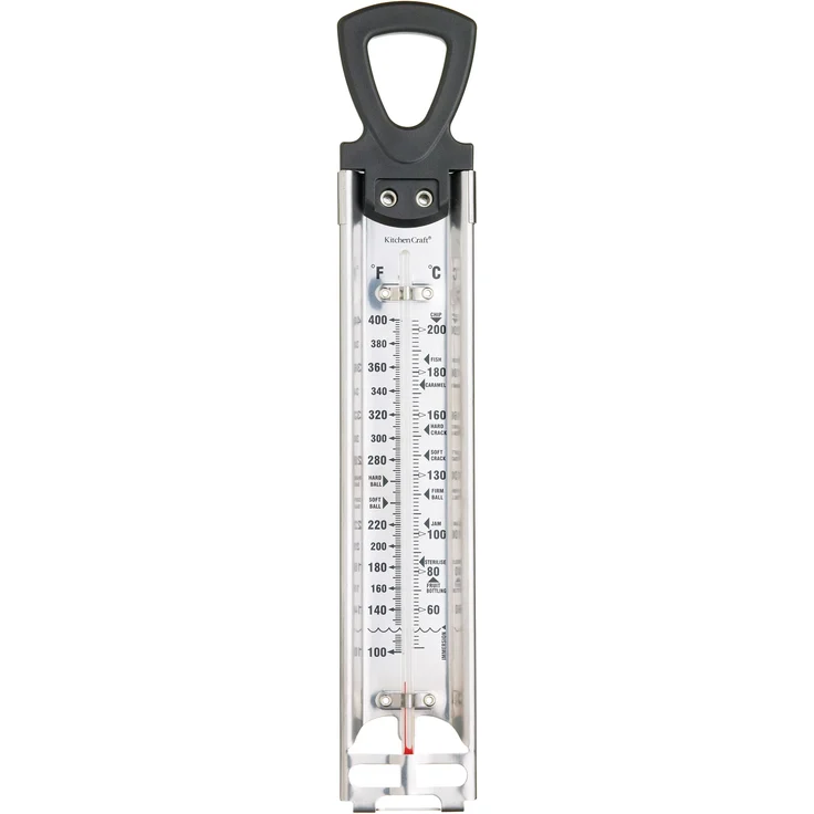 KitchenCraft Home Made Deluxe Küchenthermometer, Edelstahl