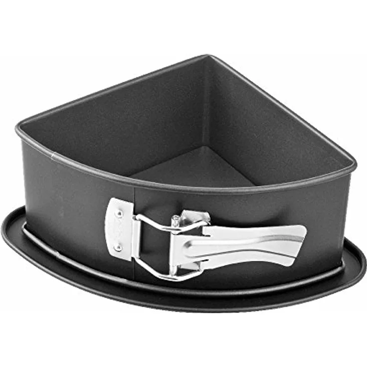 Zenker Dreeick-Springform mit Auslaufschutz, Backform mit Antihaftbeschichtung, perfekt für Singles, kreatives Backerlebnis, (Farbe: schwarz), Menge: 1 Stück