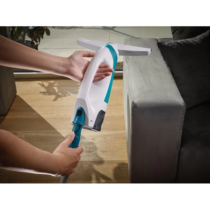 Leifheit Aquanta Click 51025 Fenstersauger, 30 min Akkubetrieb, StandBy-Automatik, 85 m² Reinigungsfläche pro Akkuladung, türkis-weiß – Bild 8