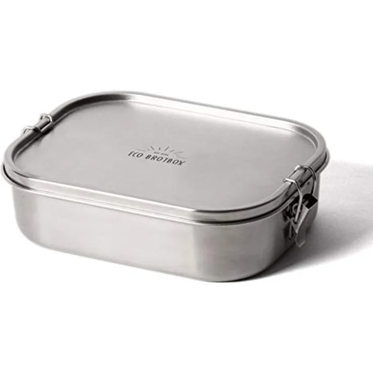 ECObrotbox Lunchbox Bento Flex Edelstahl 1300 ml Silber