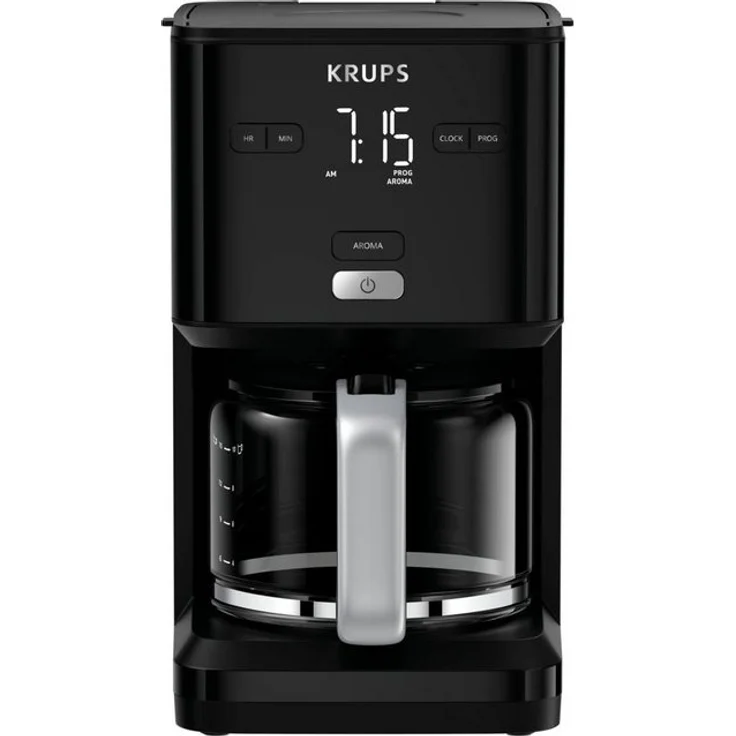 Krups Filterkaffeemaschine Smart'n Light KM6008,, 1,25l Kaffeekanne, 1,25L Kapazität, 24-Stunden-Timer, Automatische Abschaltung, Digital-Display – Bild 1
