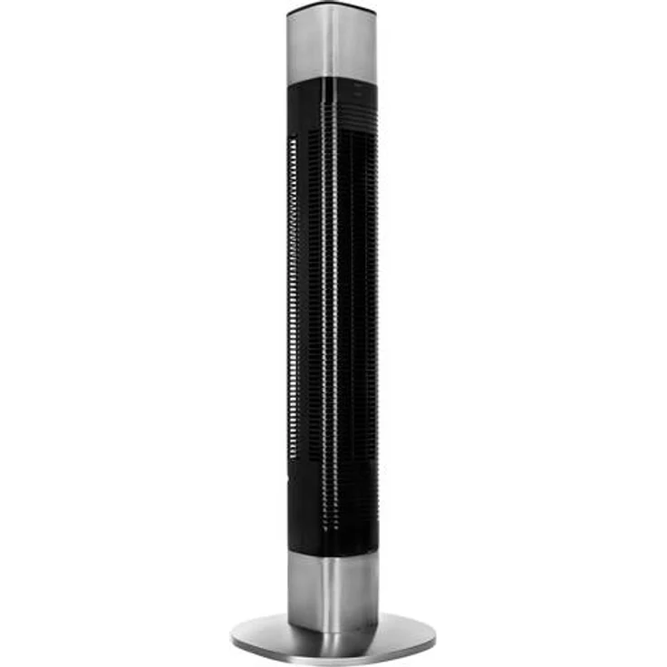 Princess 350000 oszillierender Turmventilator, kompatibel mit Alexa und Smart Home Pro, 103 cm Höhe, Ventilator mit 50W, sehr leise mit nur 54dB, Grau- Schwarz – Bild 1