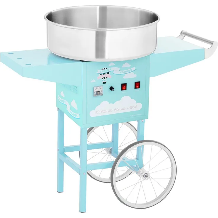 Royal Catering RCZC 1200 BG Zuckerwattemaschine mit Wagen, 1200 W