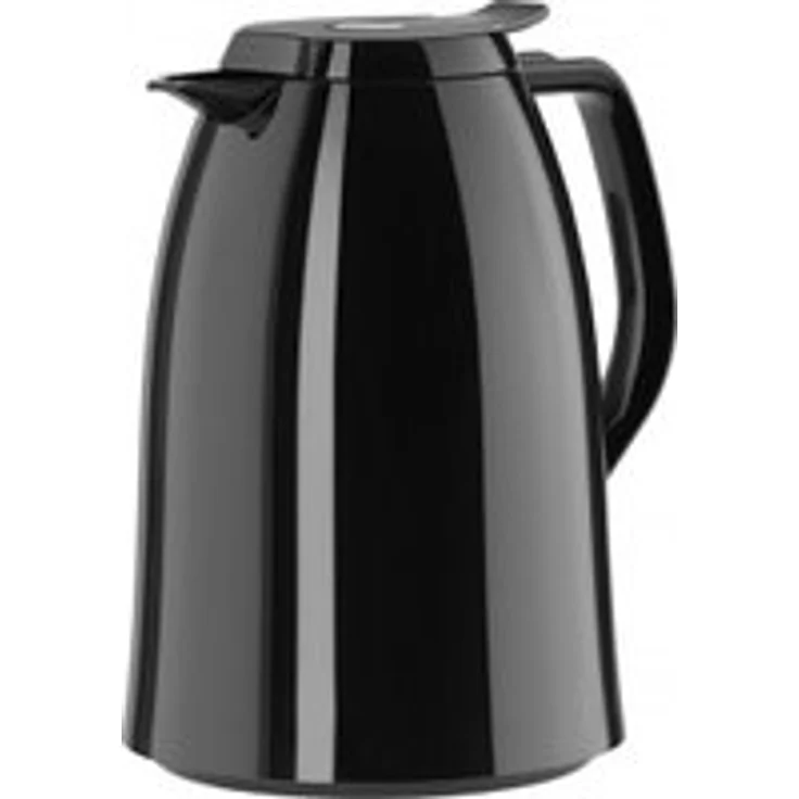 Emsa 517005 Mambo Isolierkanne QT, 1 L, hochglanz, schwarz – Bild 1